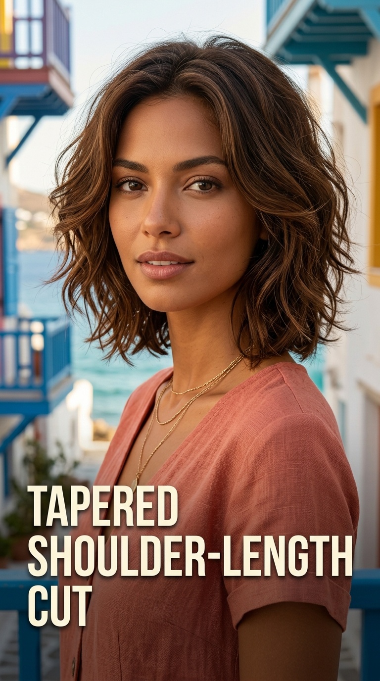 Tapered Shoulder-Length Cut