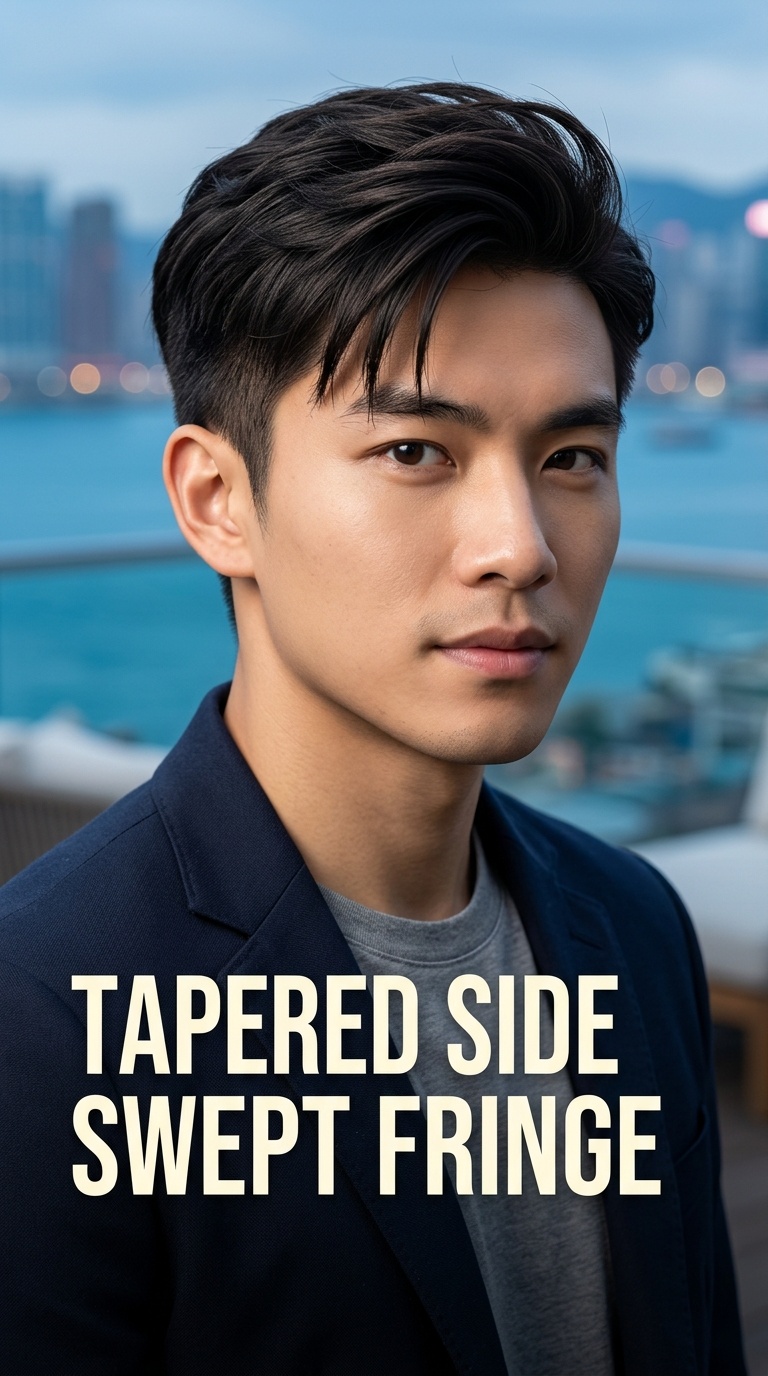 Tapered Side Swept Fringe