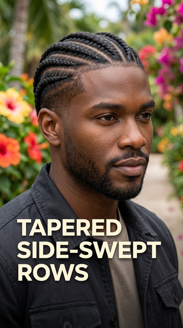 Tapered Side-Swept Rows