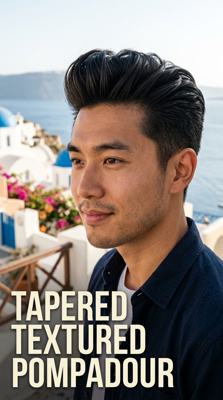 Tapered Textured Pompadour