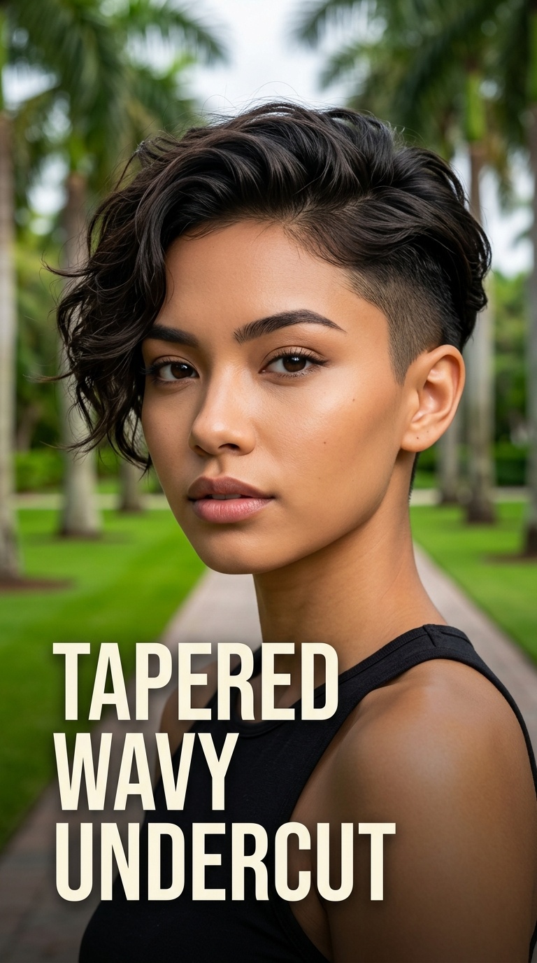 Tapered Wavy Undercut