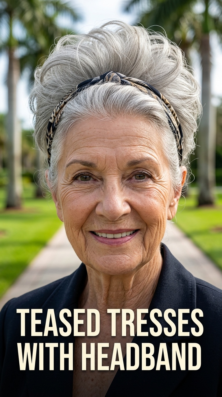Teased Tresses with Headband