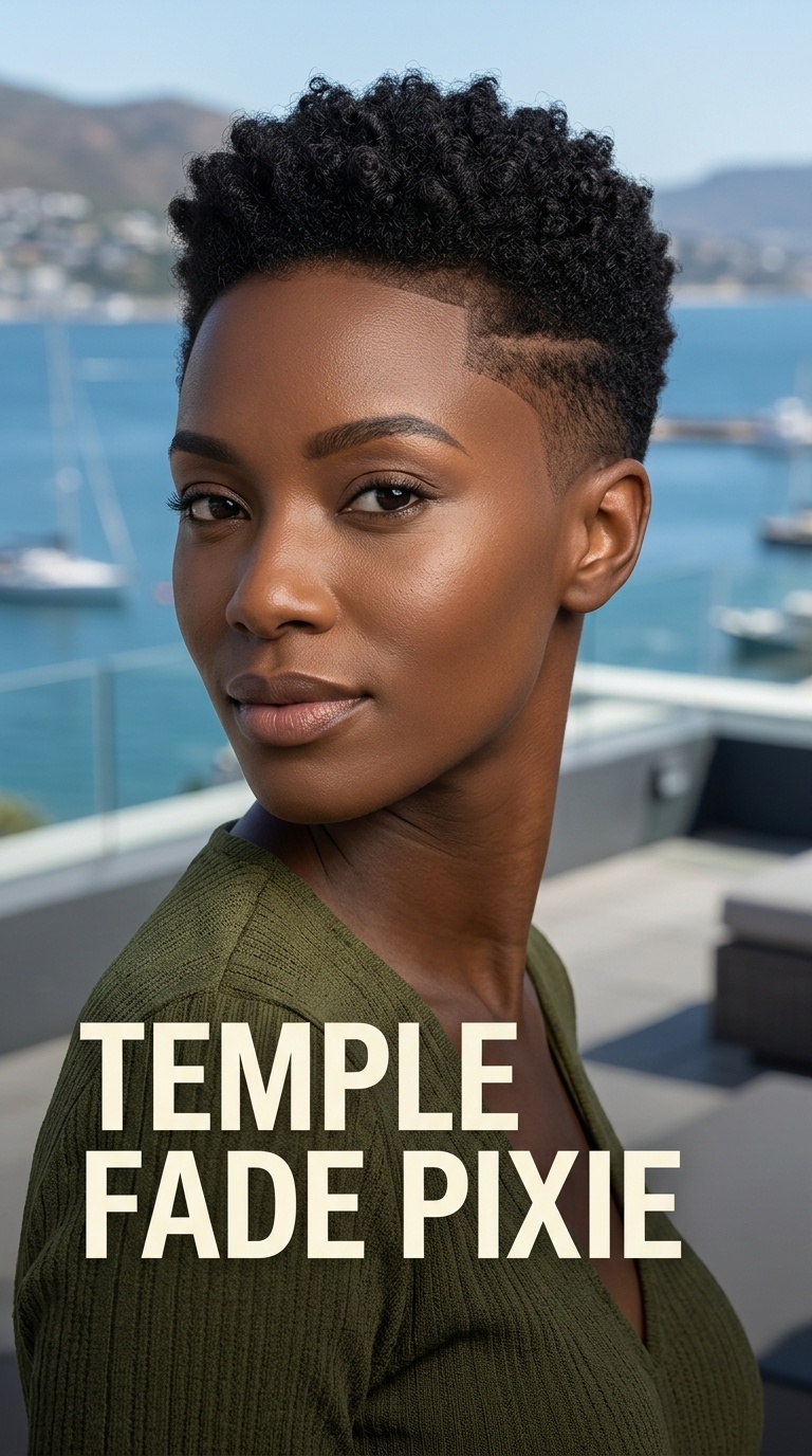 Temple Fade Pixie