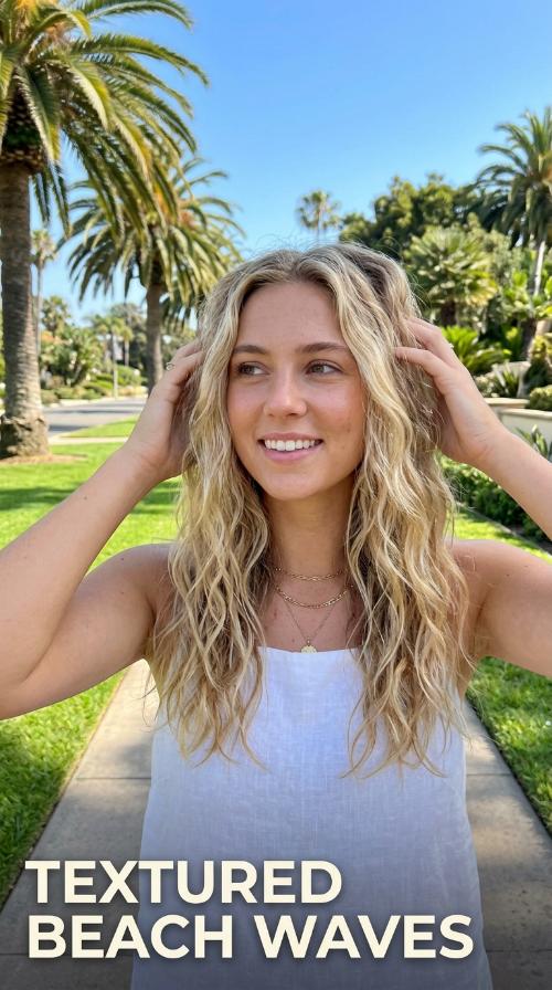 Textured Beach Waves