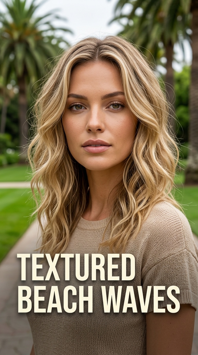 Textured Beach Waves