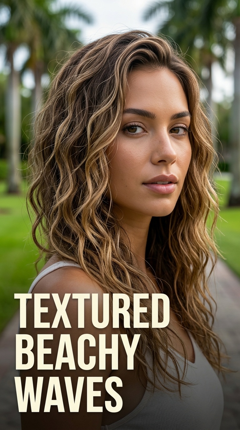 Textured Beachy Waves