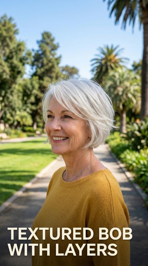 Textured Bob with Layers