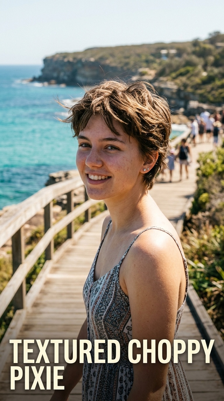 Textured Choppy Pixie