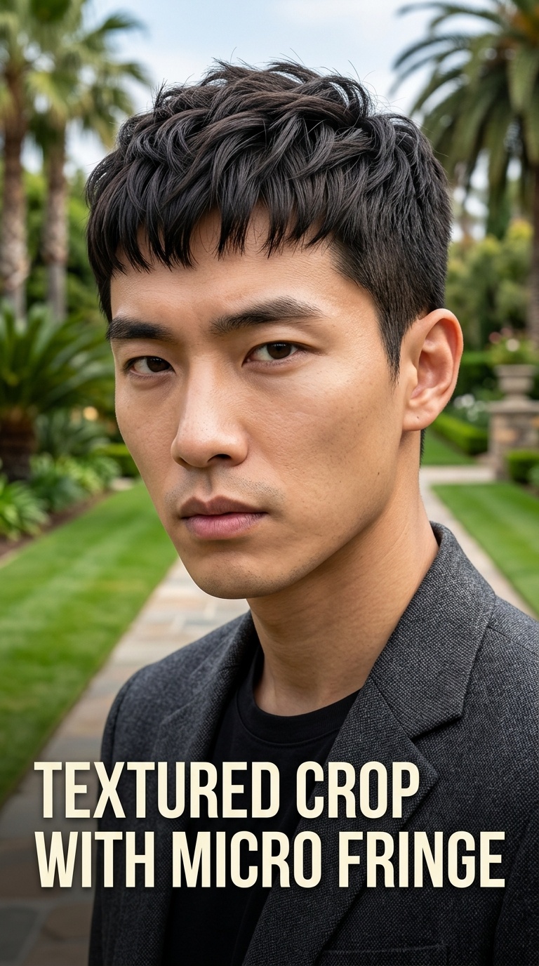 Textured Crop with Micro Fringe