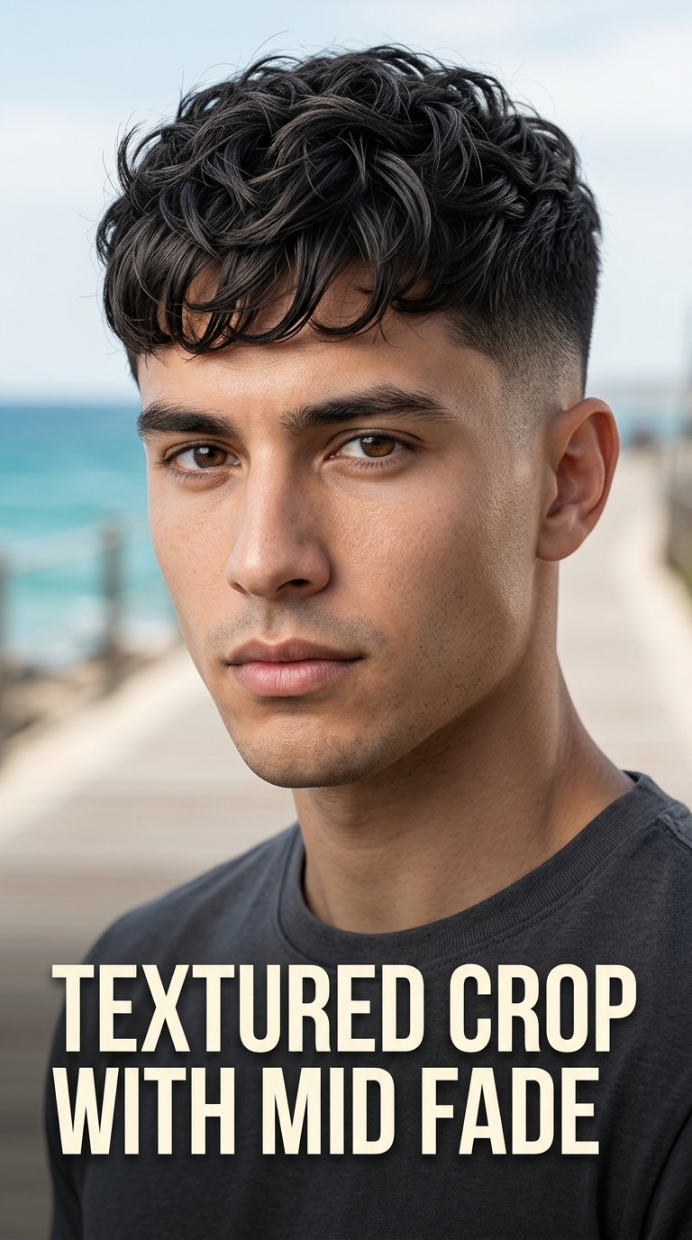 Textured Crop with Mid Fade
