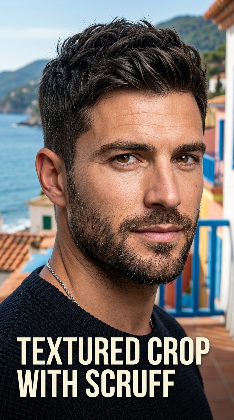 Textured Crop with Scruff