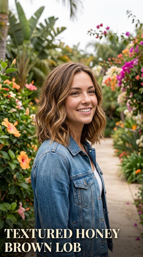 Textured Honey Brown Lob