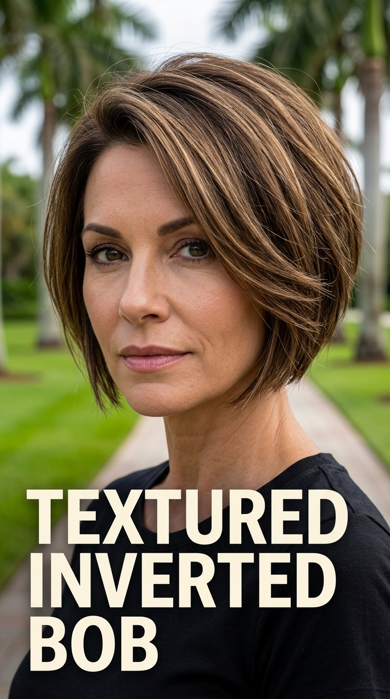 Textured Inverted Bob