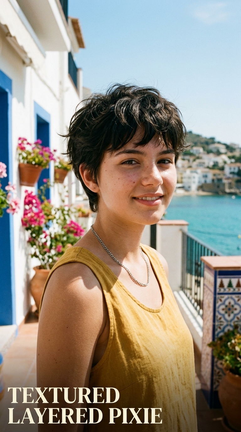 Textured Layered Pixie