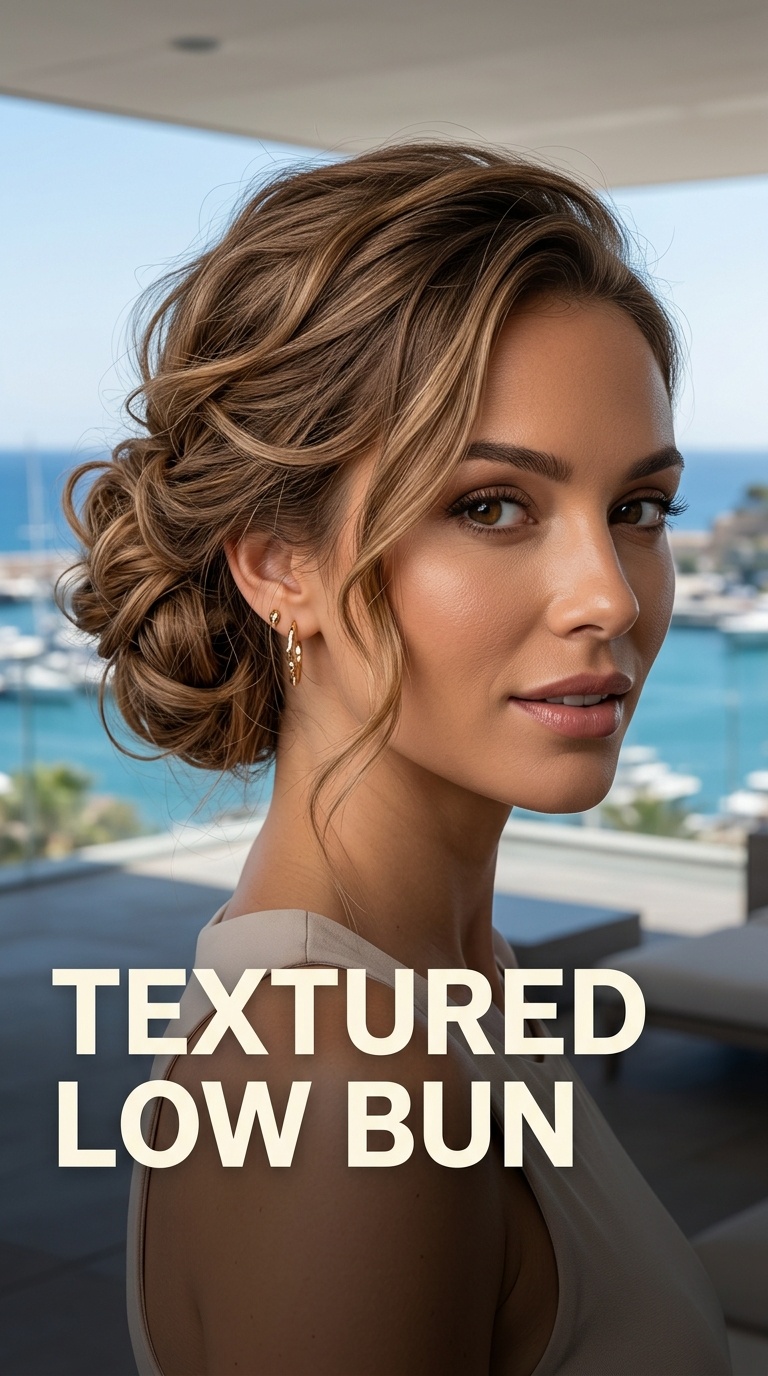 Textured Low Bun