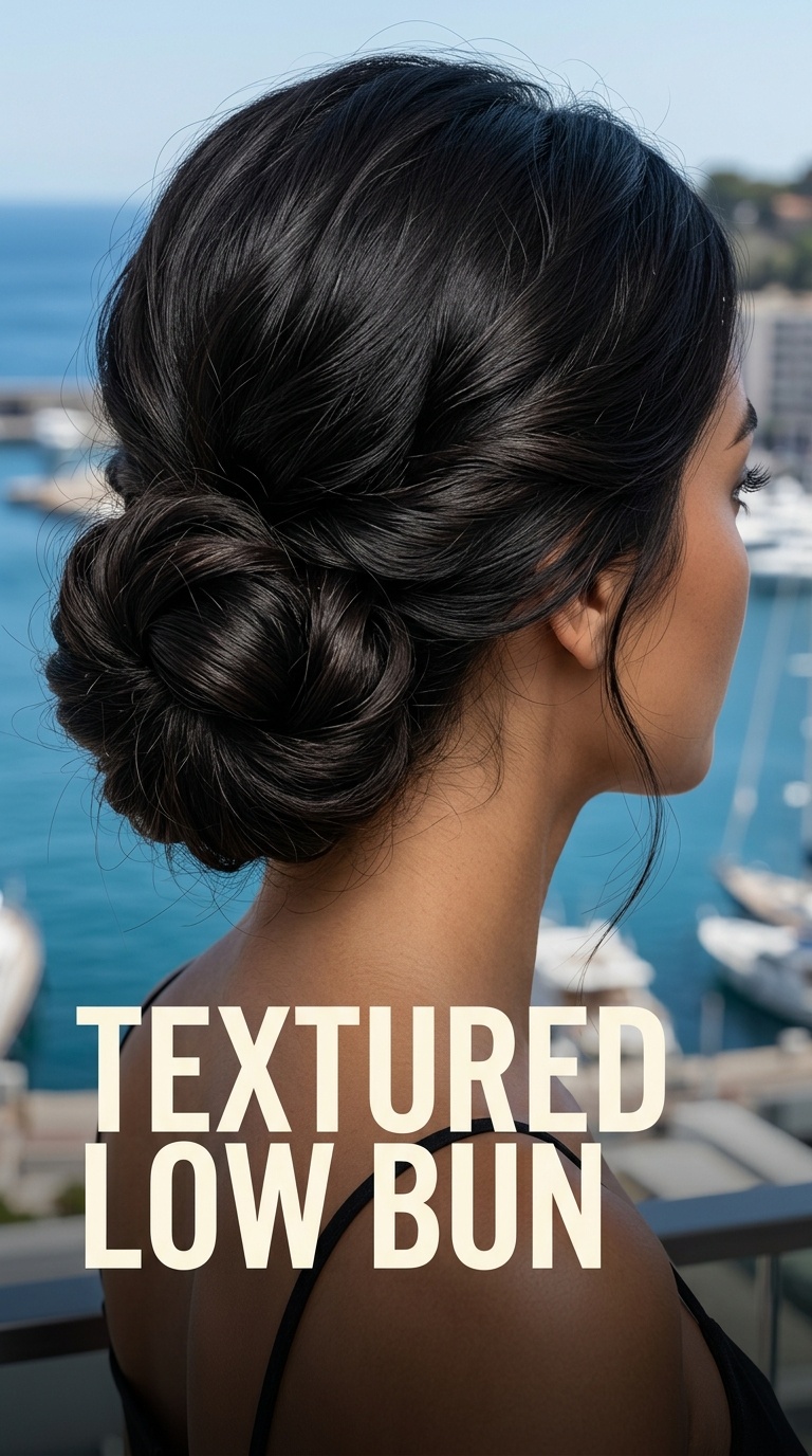 Textured Low Bun