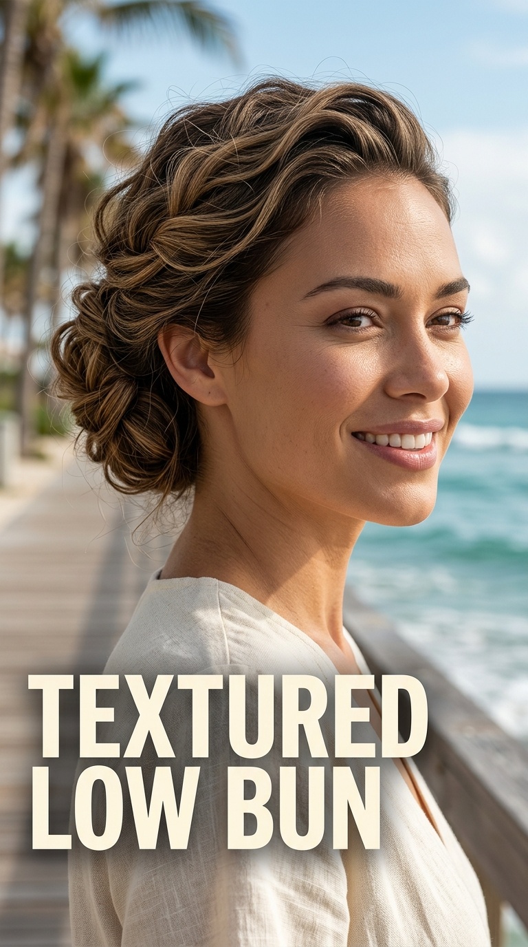 Textured Low Bun