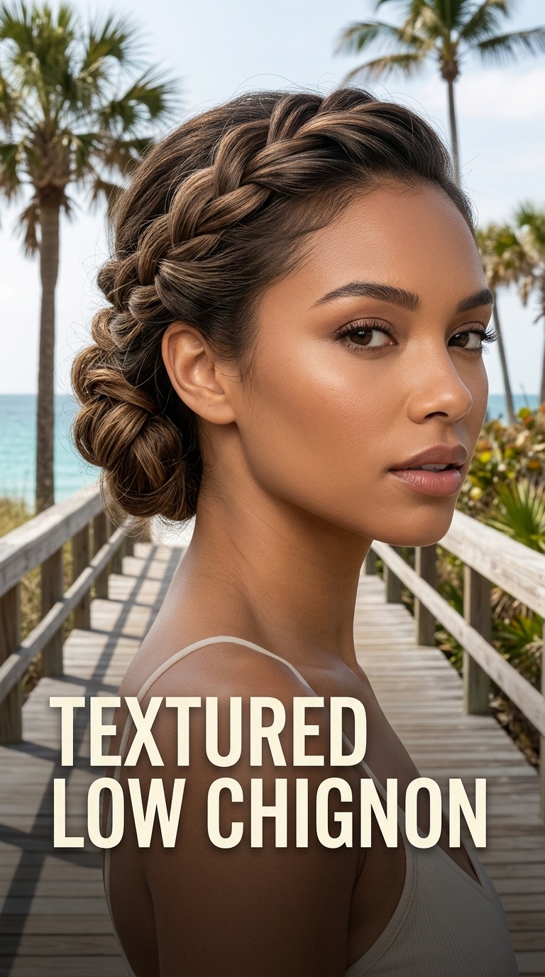Textured Low Chignon
