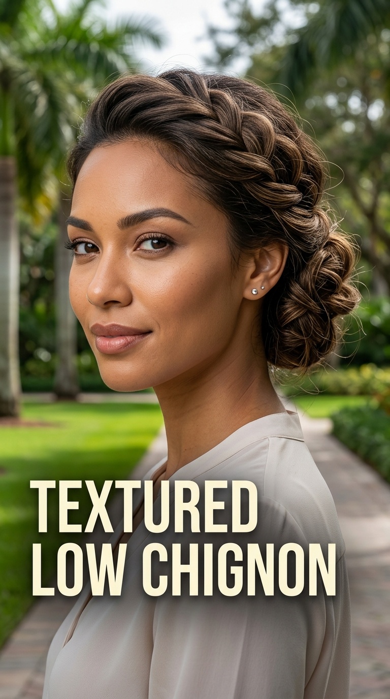 Textured Low Chignon