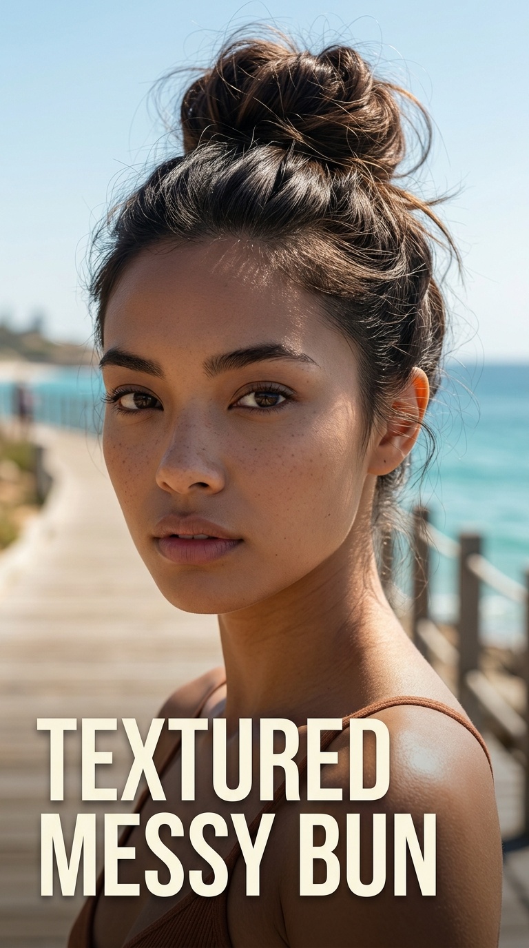 Textured Messy Bun