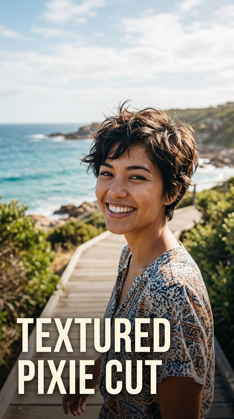 Textured Pixie Cut