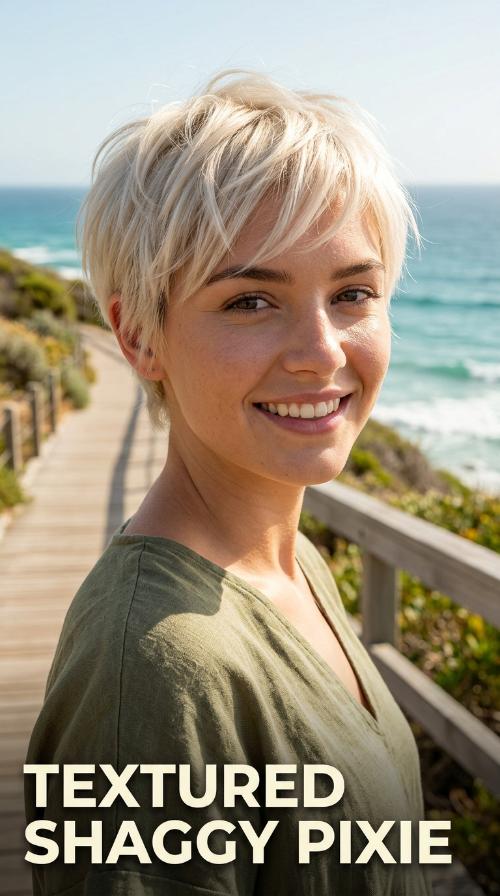 Textured Shaggy Pixie