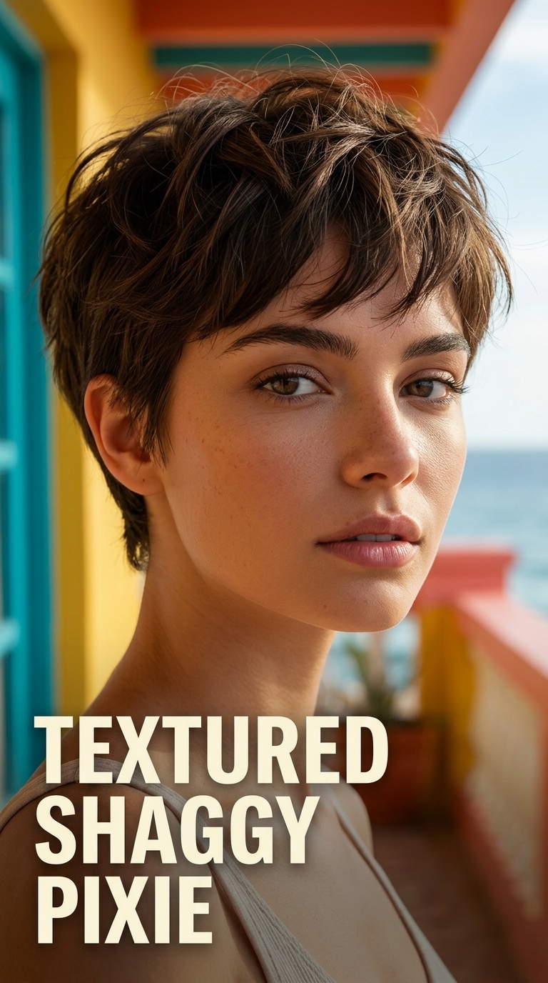 Textured Shaggy Pixie