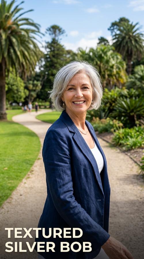 Textured Silver Bob