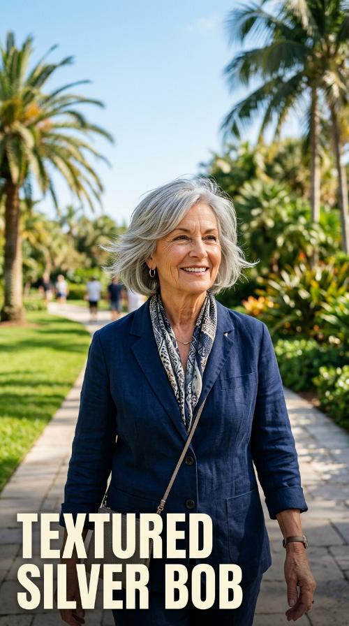 Textured Silver Bob