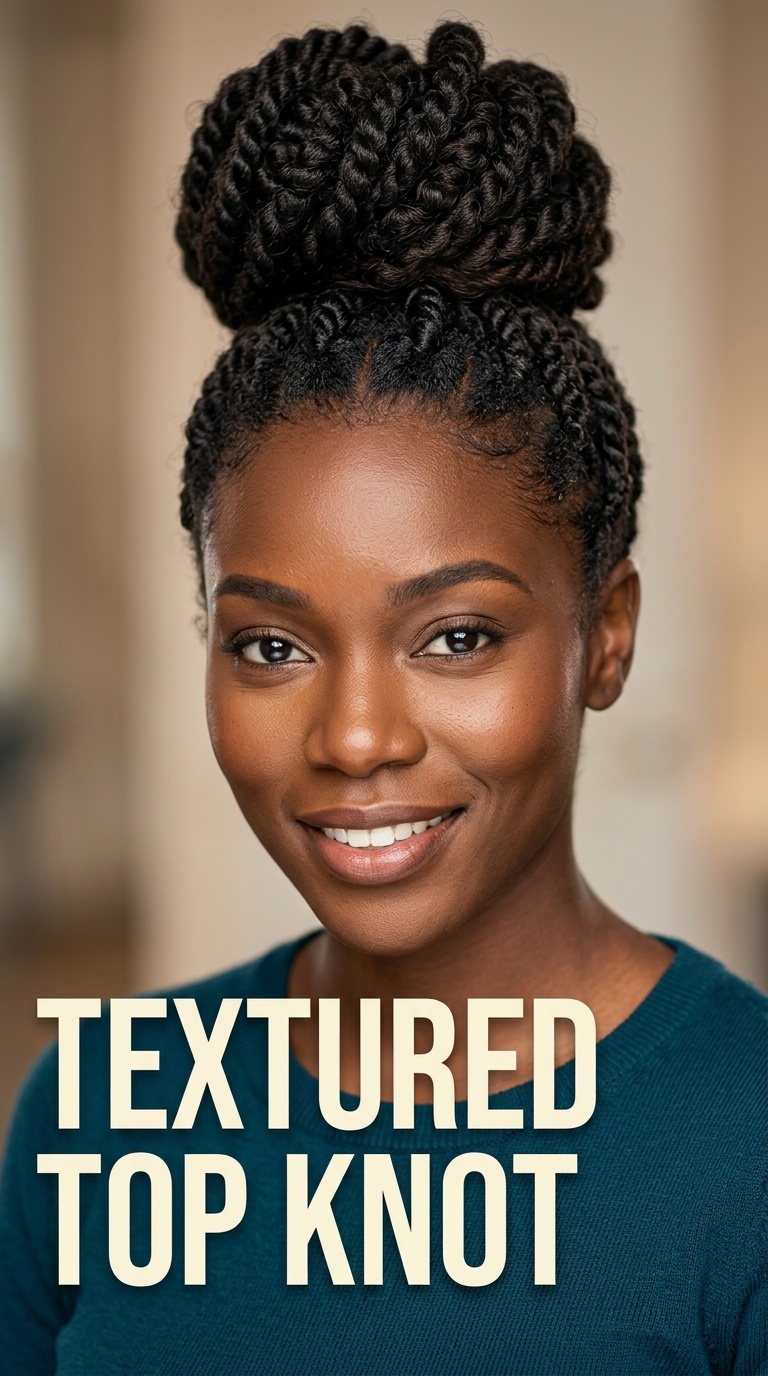 Textured Top Knot