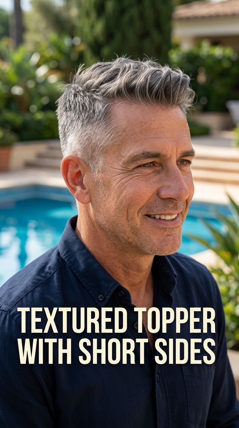 Textured Topper with Short Sides