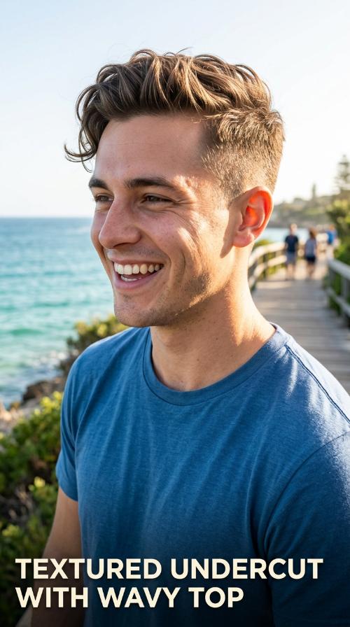 Textured Undercut with Wavy Top