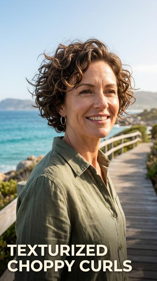 Texturized Choppy Curls