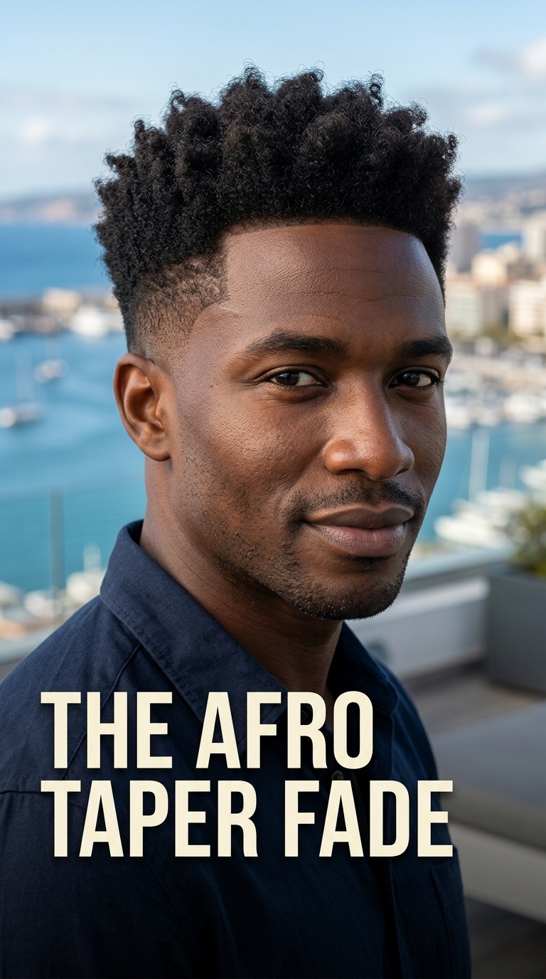 The Afro Taper Fade
