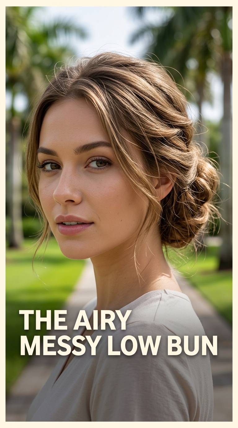 The Airy Messy Low Bun