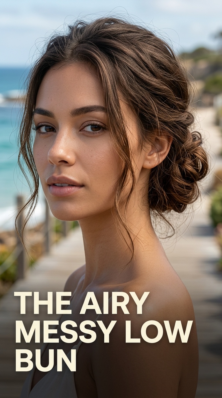 The Airy Messy Low Bun