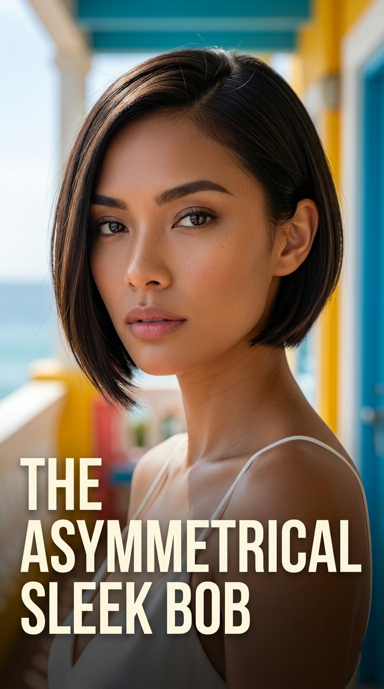 The Asymmetrical Sleek Bob