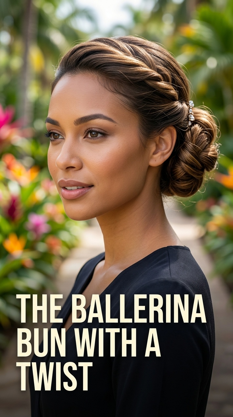 The Ballerina Bun with a Twist