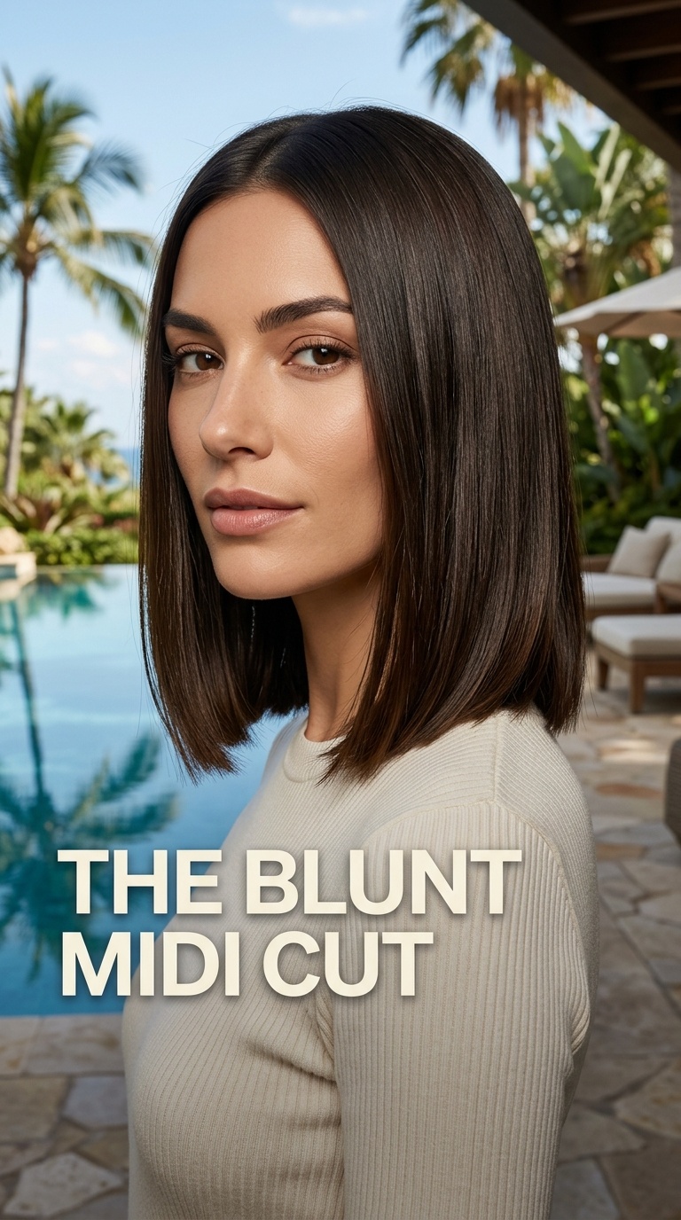The Blunt Midi Cut