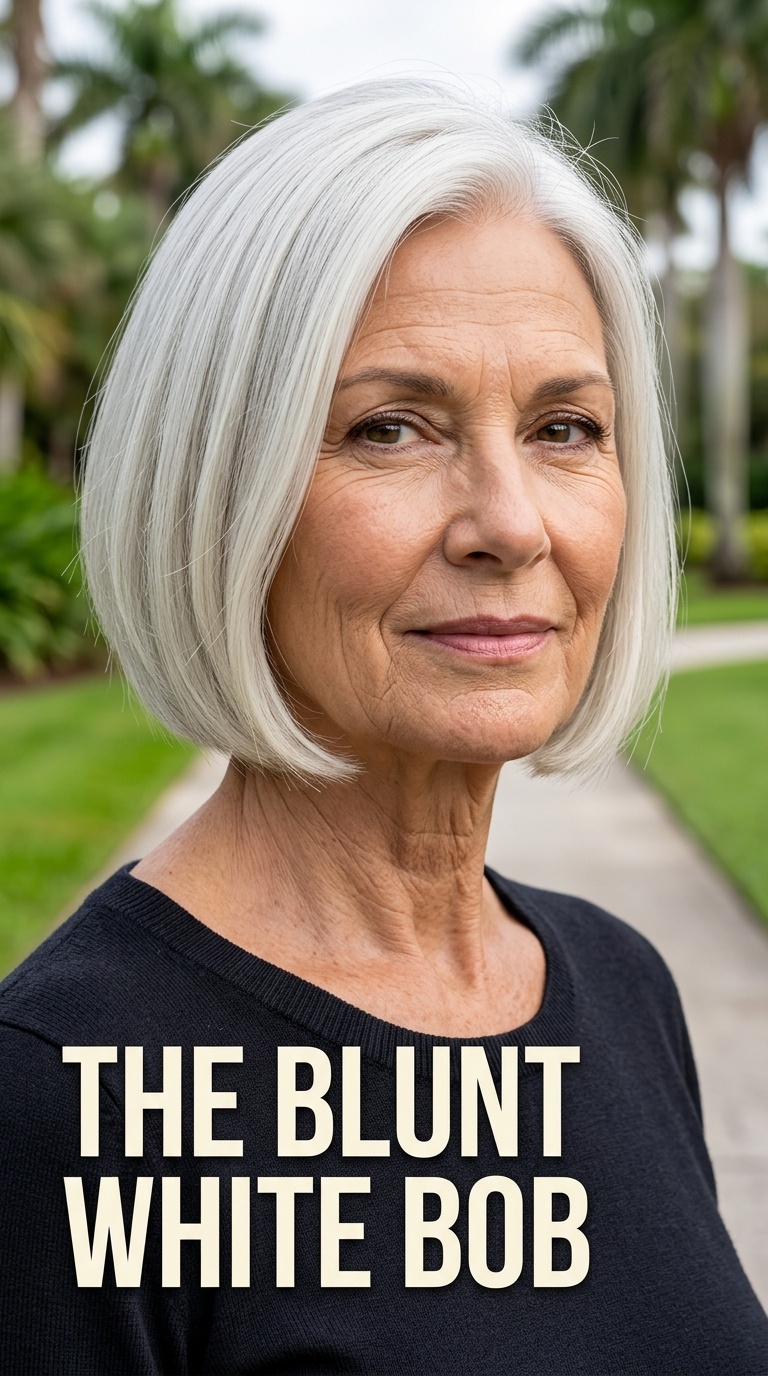 The Blunt White Bob