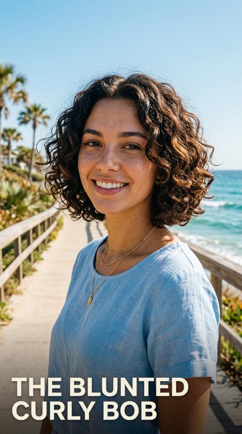 The Blunted Curly Bob