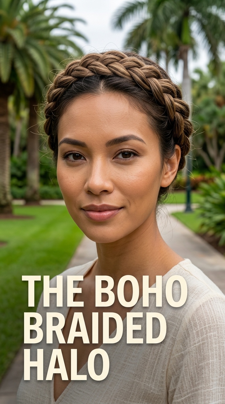 The Boho Braided Halo