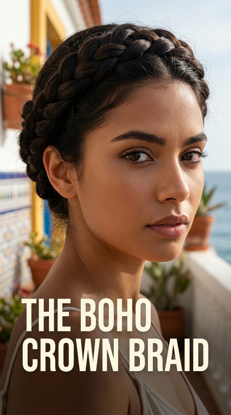 The Boho Crown Braid