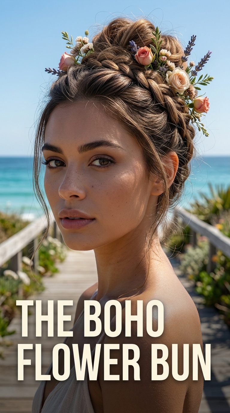 The Boho Flower Bun