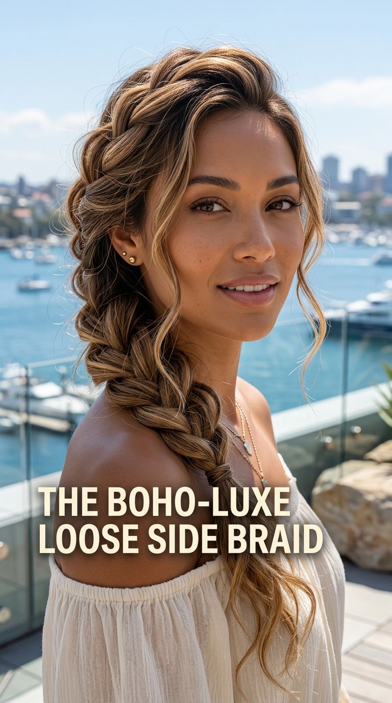 The Boho-Luxe Loose Side Braid