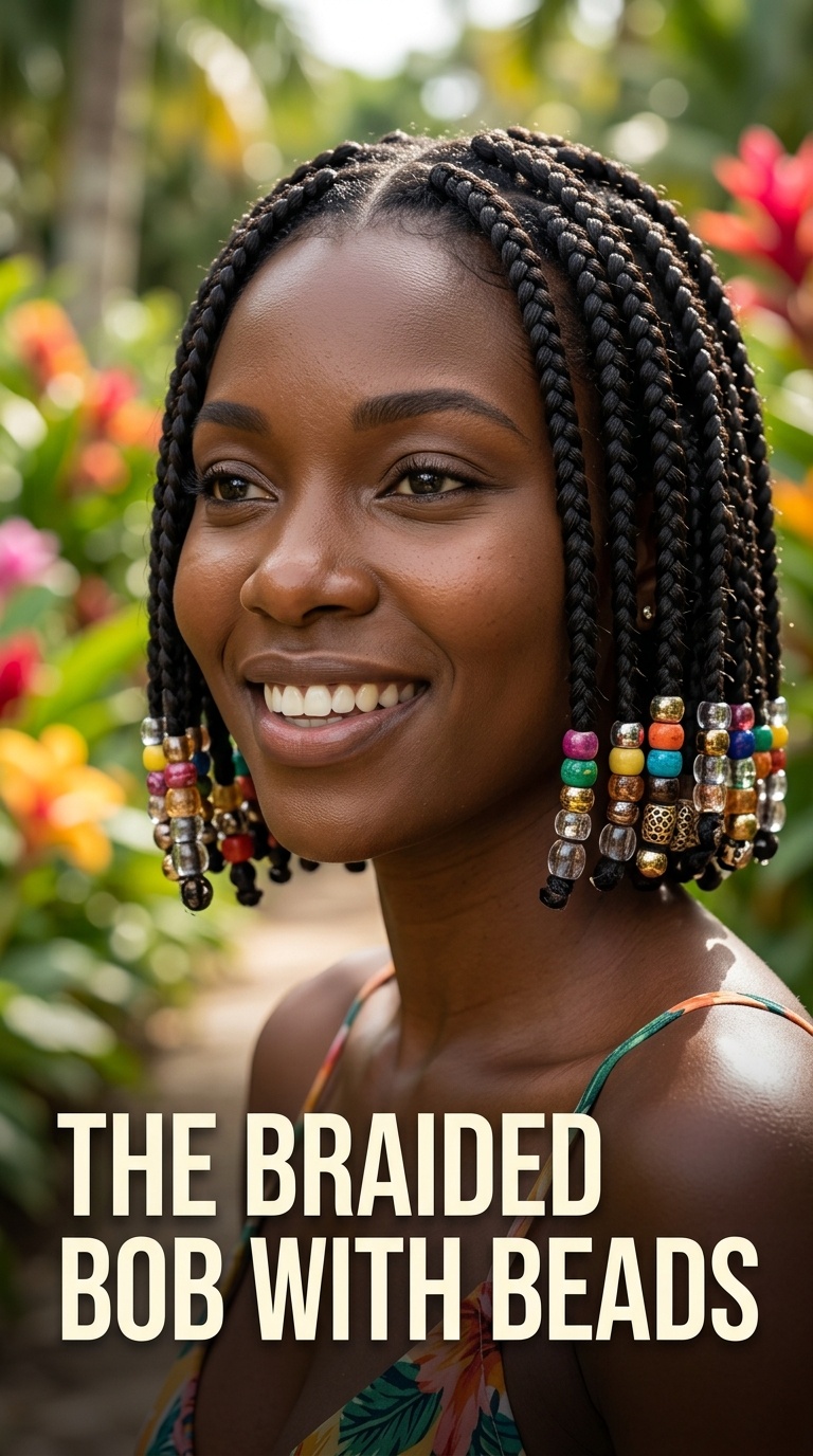The Braided Bob with Beads
