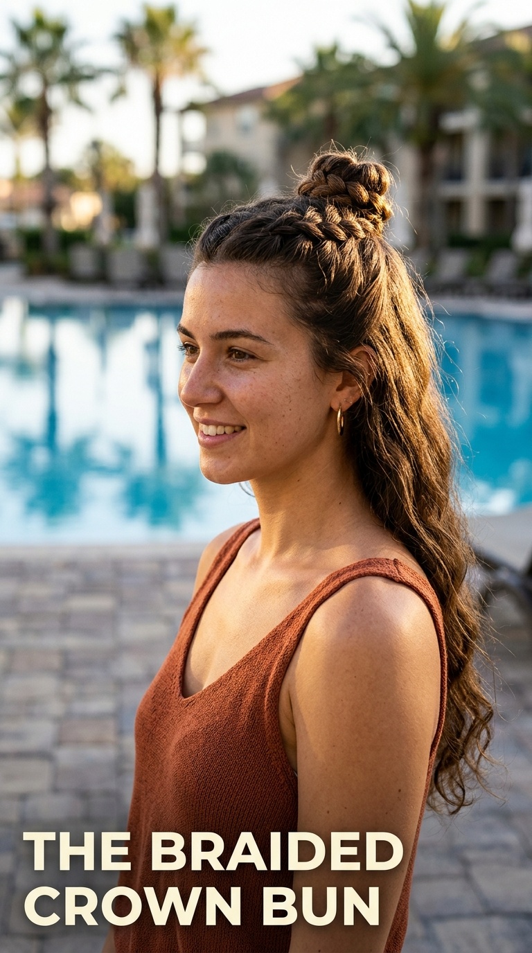 The Braided Crown Bun