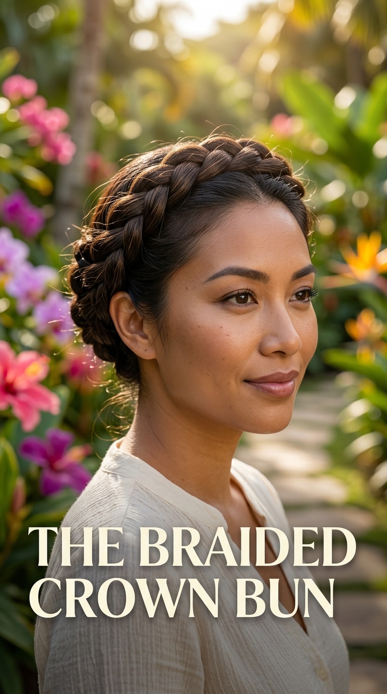 The Braided Crown Bun