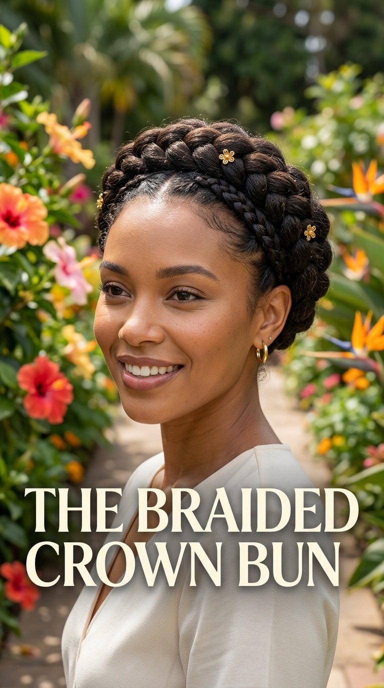 The Braided Crown Bun