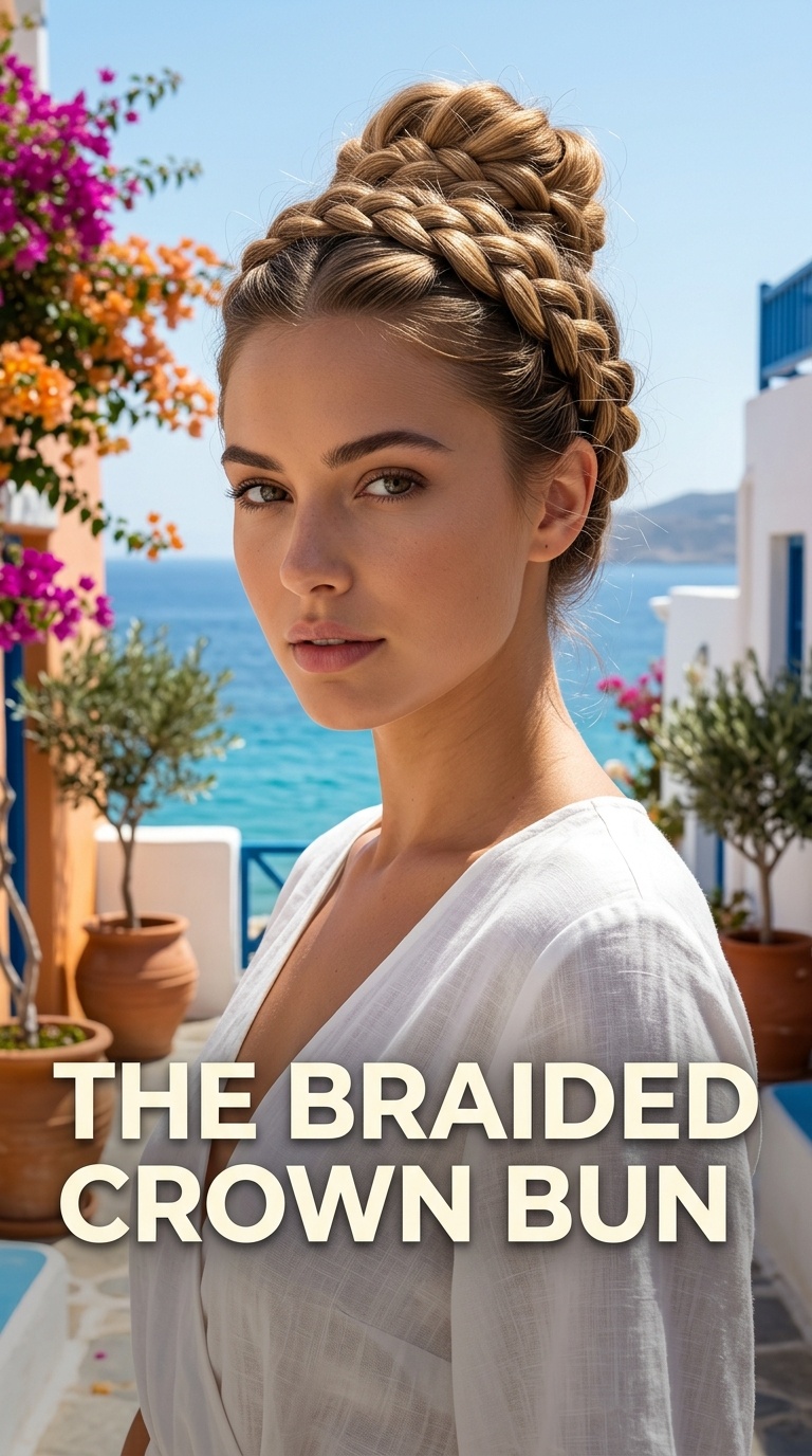 The Braided Crown Bun
